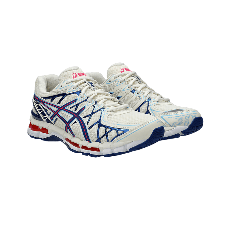 Asics Gel-Kayano 20 Cream Blue Angle 0