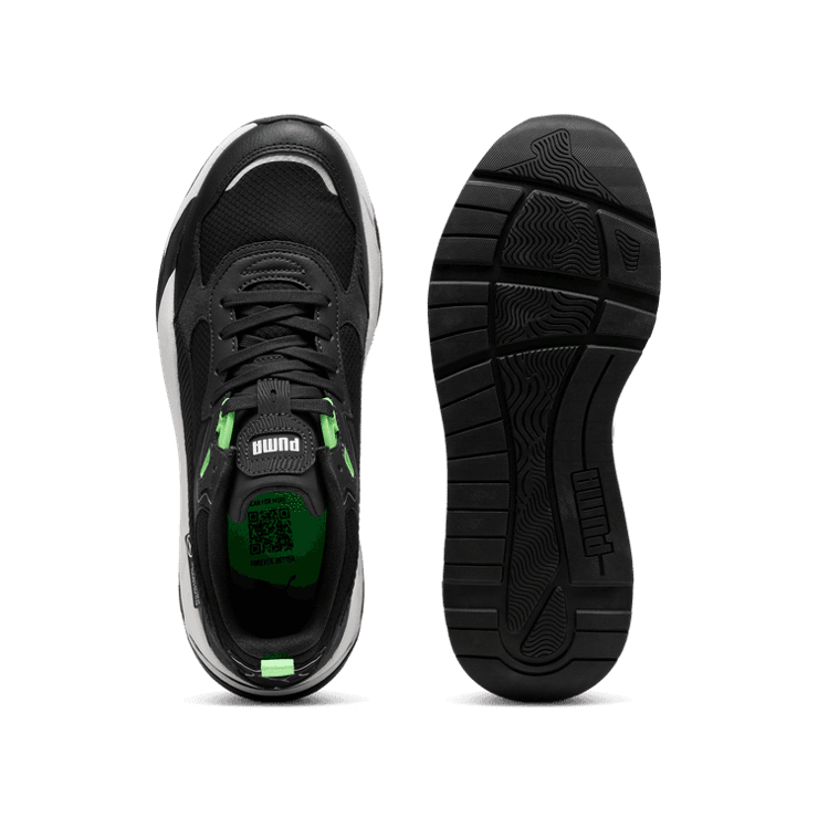 PUMA Mercedes-AMG Petronas F1® Trinity Sneakers in Black/Fizzy Green Angle 0