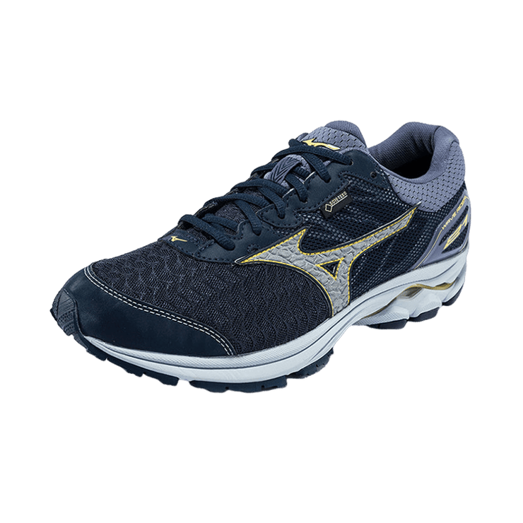 Mizuno Rider 21 GTX Silver Yellow Angle 0
