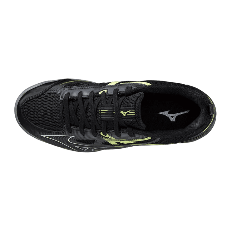 Mizuno Wave Kaiserburg 7 Low Tops pingpong Table Tennis Shoe Black Yellow Angle 0