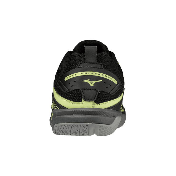 Mizuno Wave Kaiserburg 7 Low Tops pingpong Table Tennis Shoe Black Yellow Angle 1