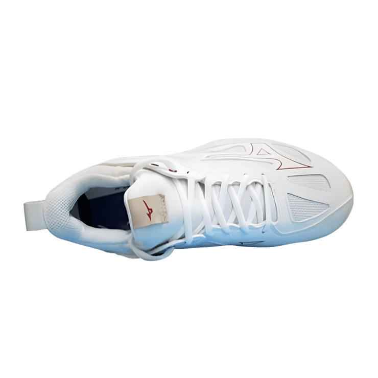 Mizuno Ghost Shadow White Red Angle 0