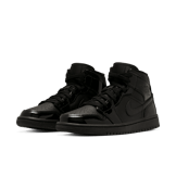 Jordan 1 Mid Patent Triple Black (W) Angle 2