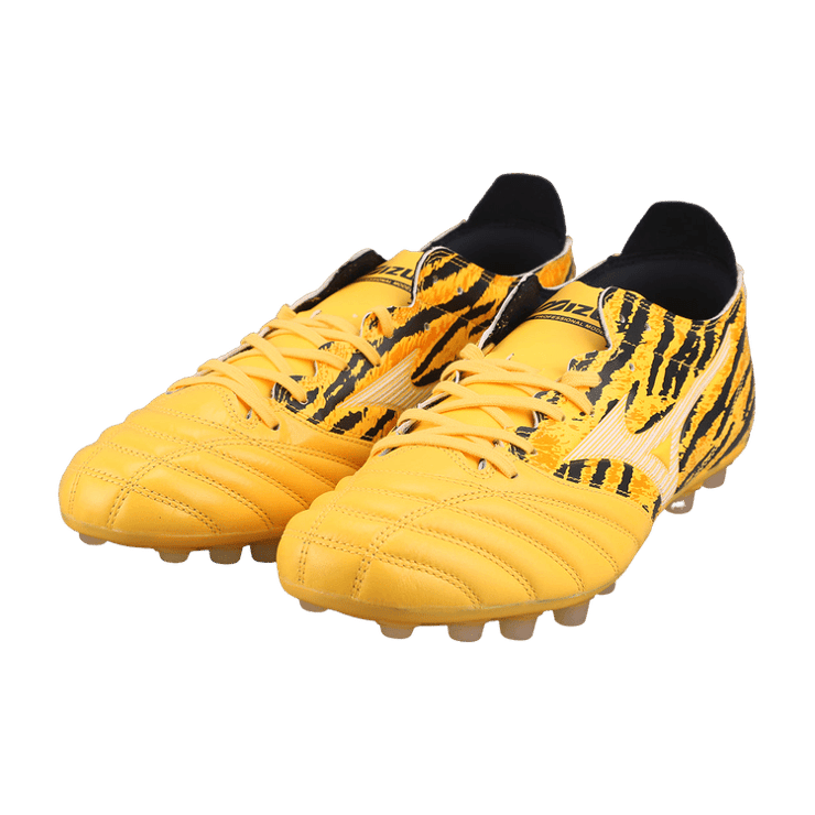 Mizuno Morelia Neo III Pro AG Yellow Black Angle 0