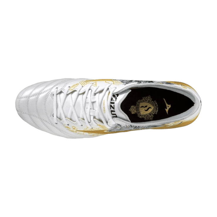 Mizuno Morelia Neo III SR4 Japan Boots White Gold Angle 0