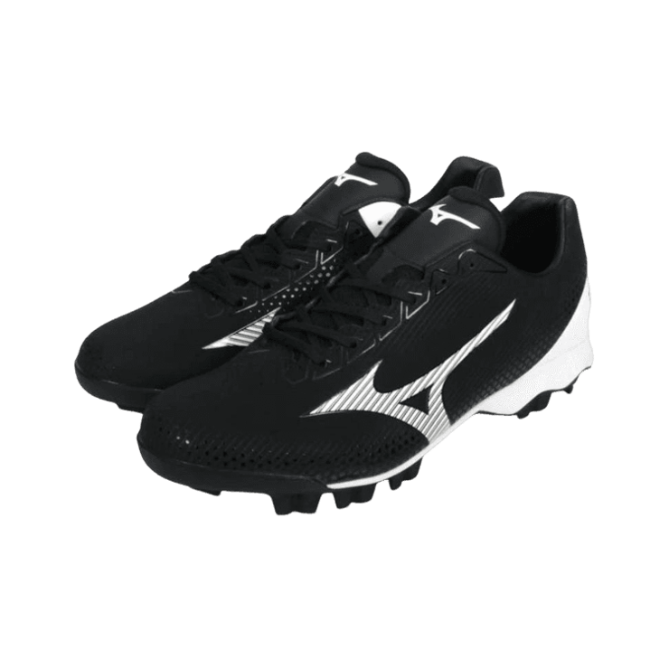 Mizuno Wave Lightrevo Black White Angle 1