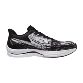 Mizuno Wave Rebellion Sonic White Black Paint Stroke Angle 0