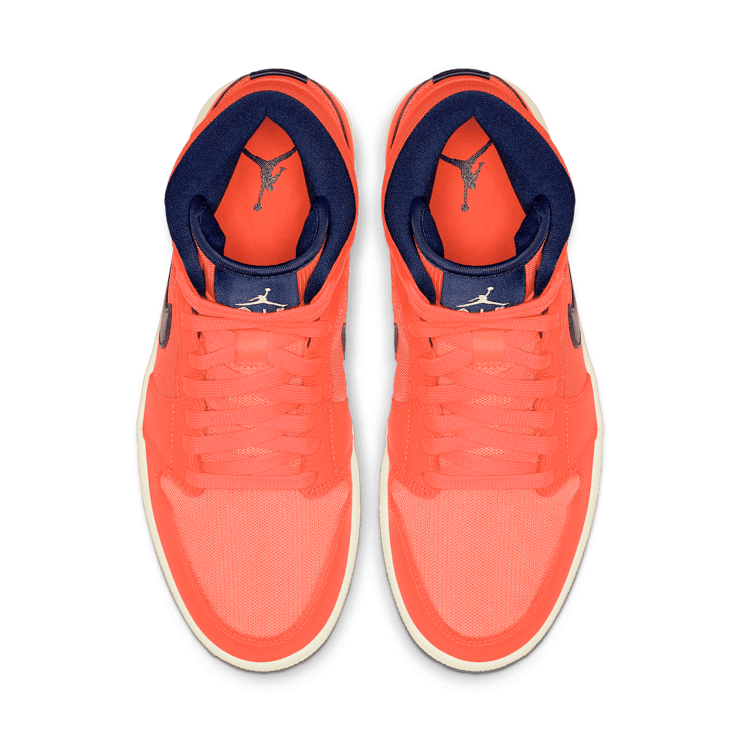 Jordan 1 Mid Turf Orange Blue Void (W) Angle 1