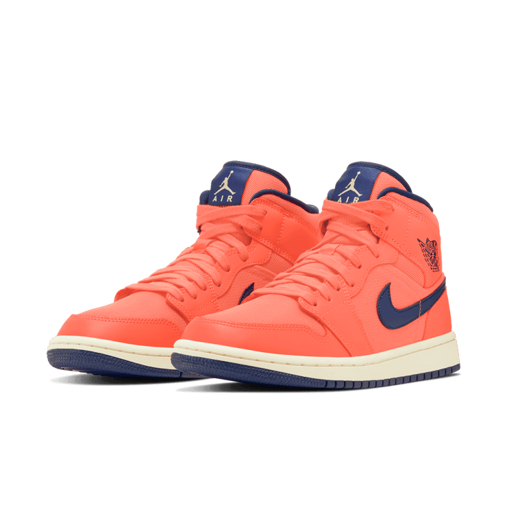 Jordan 1 Mid Turf Orange Blue Void (W) Angle 2