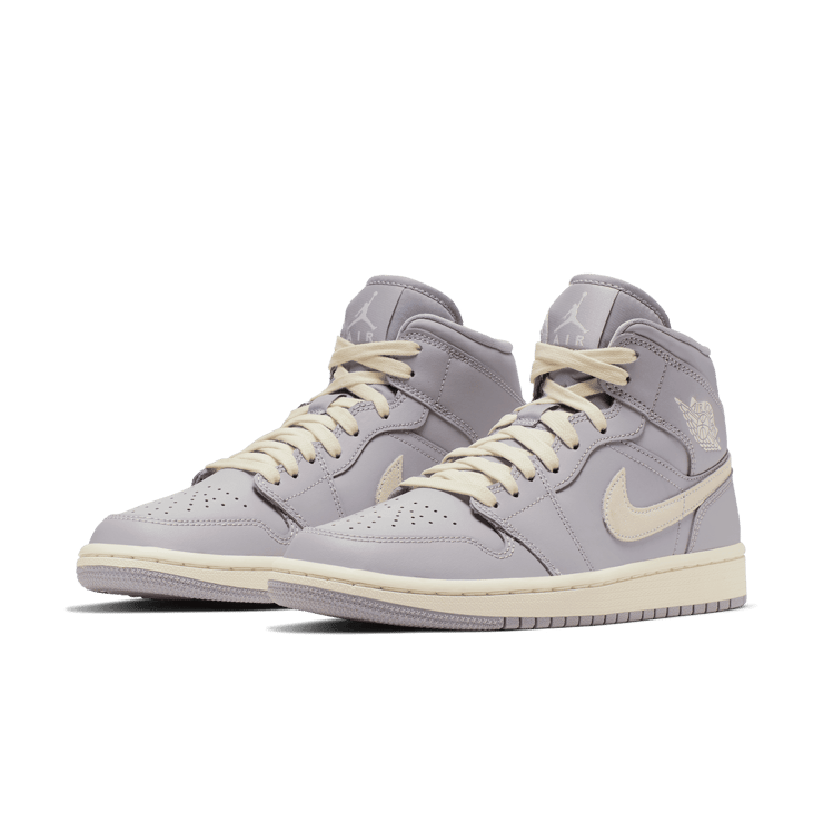 Jordan 1 Mid Atmosphere Grey Pale Ivory (W) Angle 2