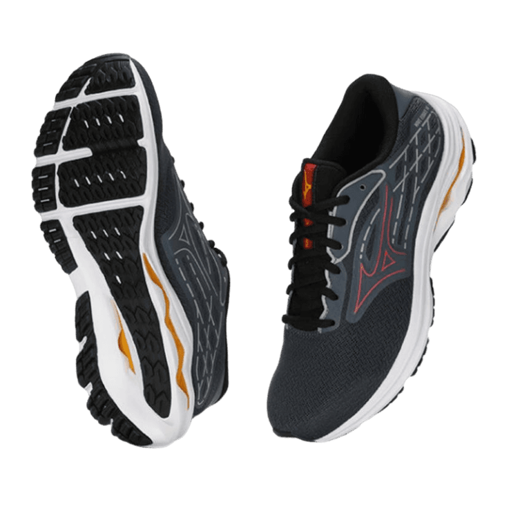 Mizuno Wave Equate 8 Turbulence Cayenne Angle 2