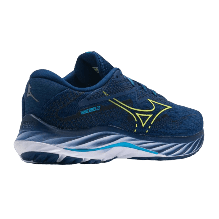 Mizuno Wave Rider 27 Peony Sharp Green Angle 0