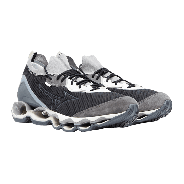 Mizuno Wave Prophecy Beta Black Grey Angle 0