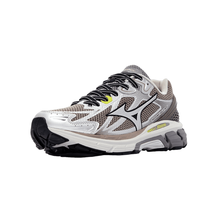 Mizuno Halo Mix Grey Silver Green Angle 0