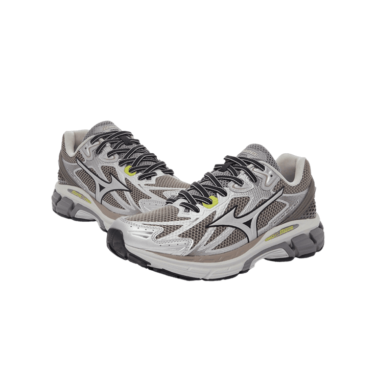 Mizuno Halo Mix Grey Silver Green Angle 1