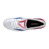 Mizuno Morelia Wave Japan Silver Blue Angle 0