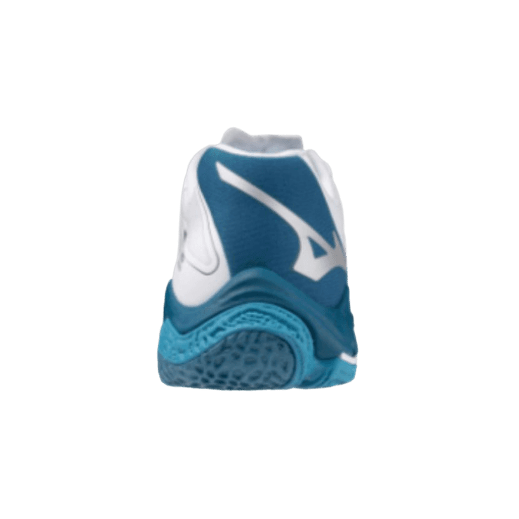 Mizuno Wave Lightning Z8 White Blue Angle 1