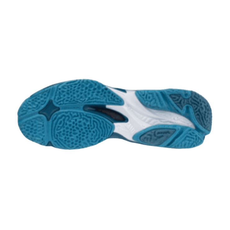 Mizuno Wave Lightning Z8 White Blue Angle 2