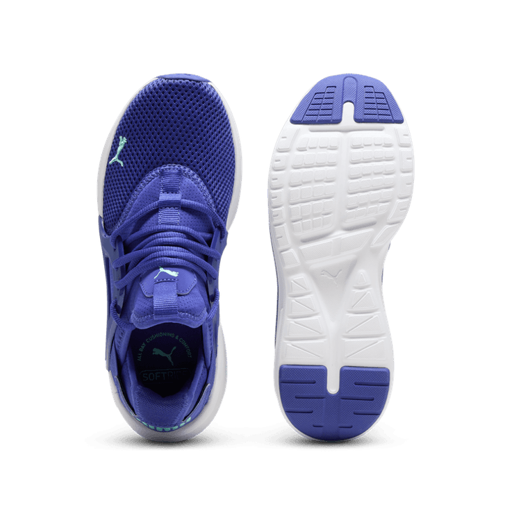 PUMA Softride Enzo Evo in Lapis Lazuli/Electric Peppermint Angle 0