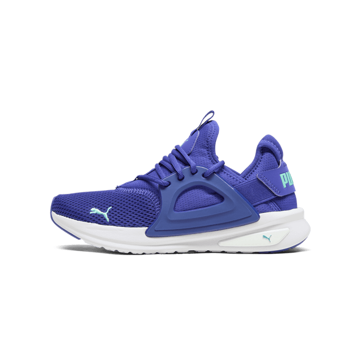 PUMA Softride Enzo Evo in Lapis Lazuli/Electric Peppermint Angle 1