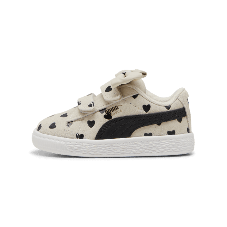 PUMA Suede Classic Re-Bow V 's in Alpine Snow/Black (TD) Angle 1