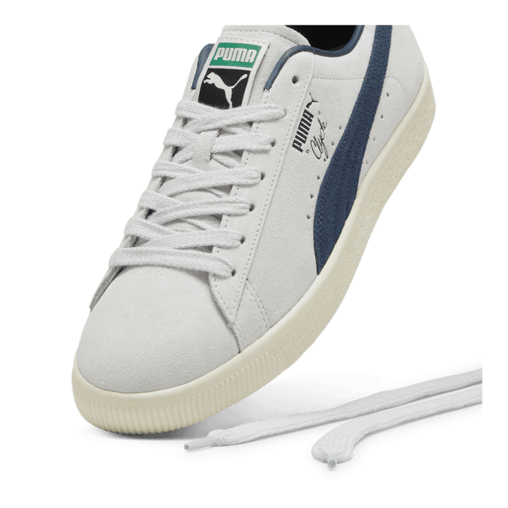 Puma Clyde OG 'Silver Mist Club Navy' Angle 2
