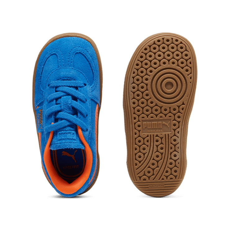PUMA Palermo s' Sneakers in Hyperlink Blue/Flame Flicker/Gum (TD) Angle 0