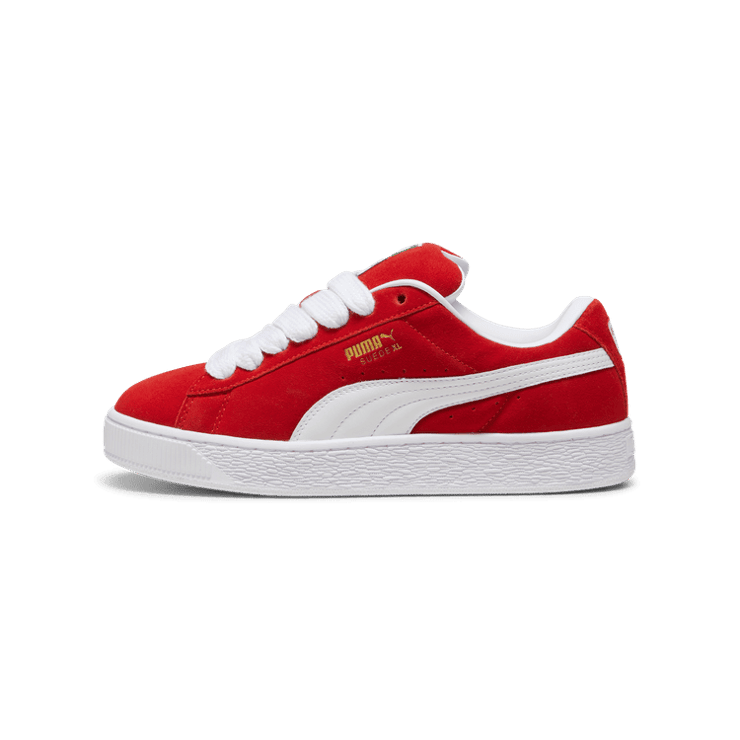 PUMA Suede XL Sneakers in For All Time Red/White Angle 1