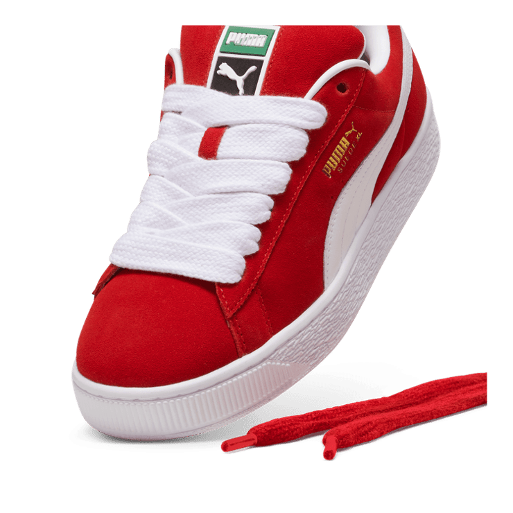 PUMA Suede XL Sneakers in For All Time Red/White Angle 2