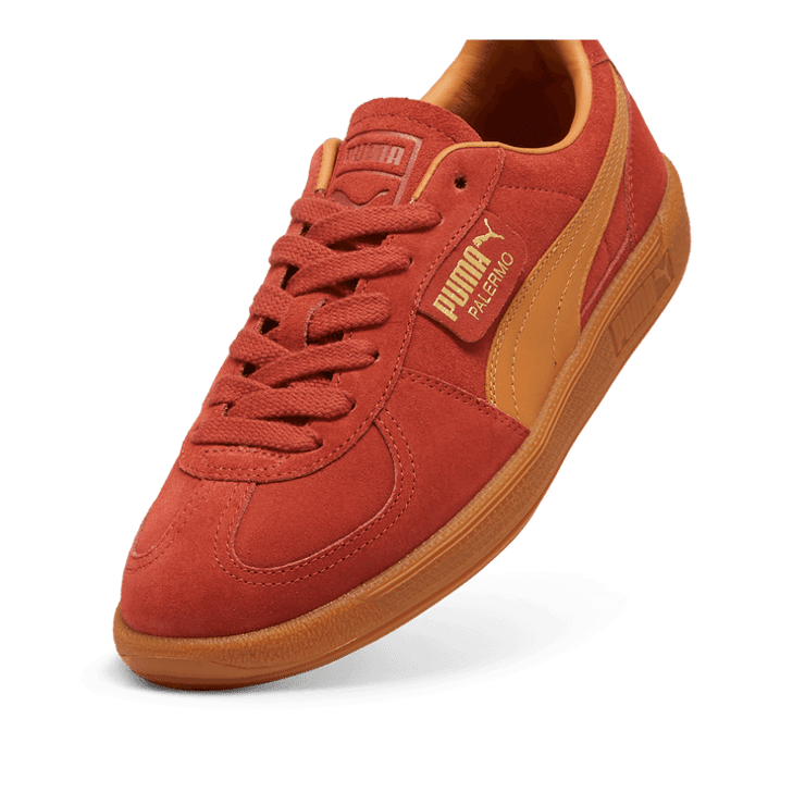 PUMA Palermo Sneakers in Mars Red/Caramel Latte/Gum Angle 2