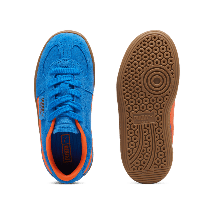 PUMA Palermo Sneakers in Hyperlink Blue/Flame Flicker/Gum (PS) Angle 0
