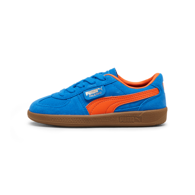 PUMA Palermo Sneakers in Hyperlink Blue/Flame Flicker/Gum (PS) Angle 1
