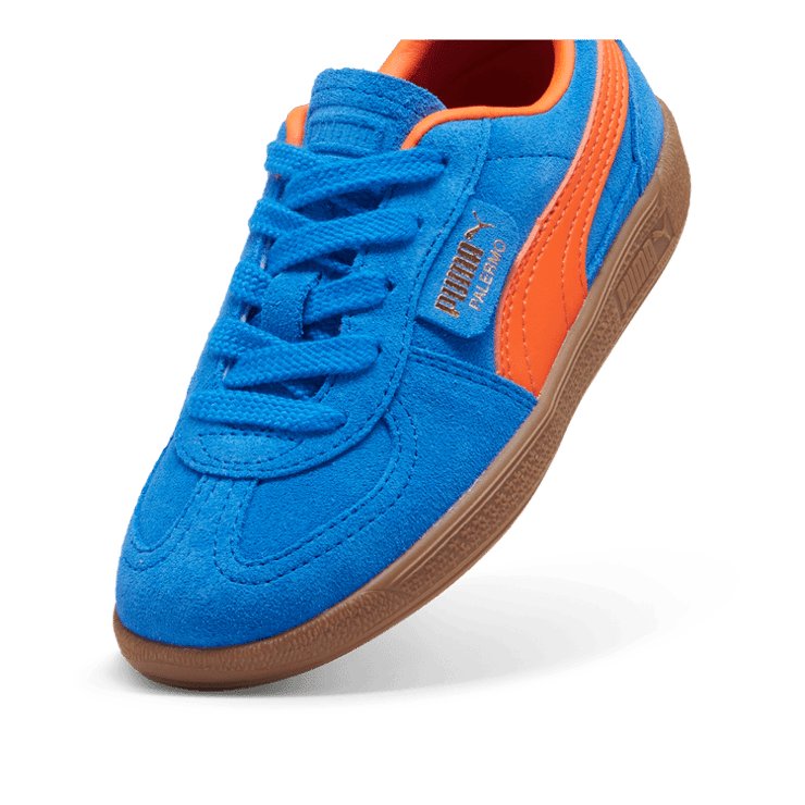 PUMA Palermo Sneakers in Hyperlink Blue/Flame Flicker/Gum (PS) Angle 2
