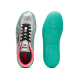 PUMA Palermo New Gen Footy Sneakers in Silver/Sparkling Green Angle 0