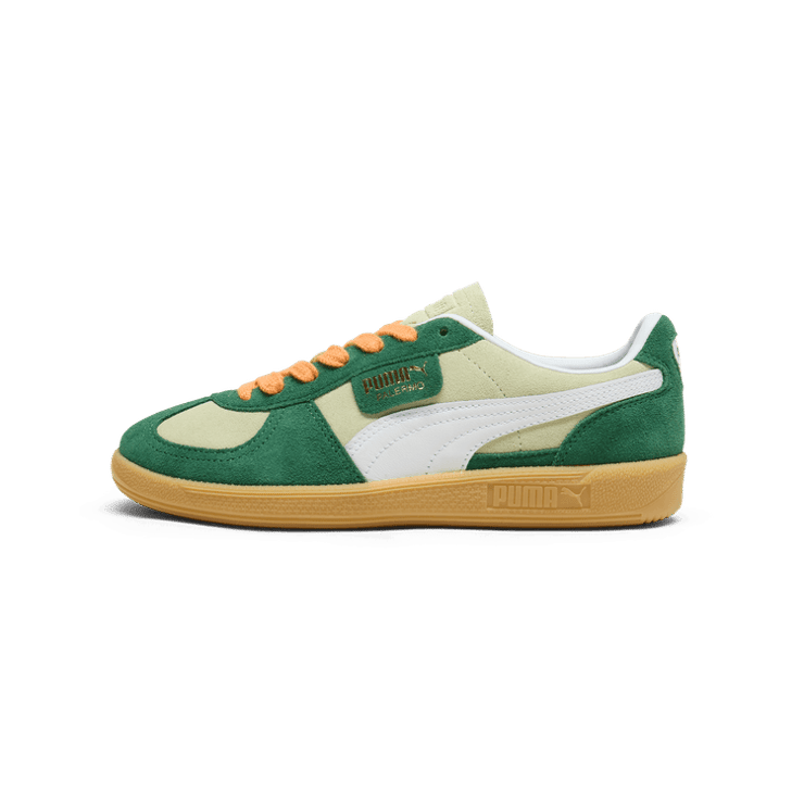 PUMA Palermo Sneakers in Pistachio Green/Vine/Gum Angle 1