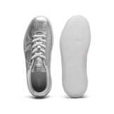 PUMA Palermo Chrome Sneakers Women in Silver/Feather Grey Angle 0