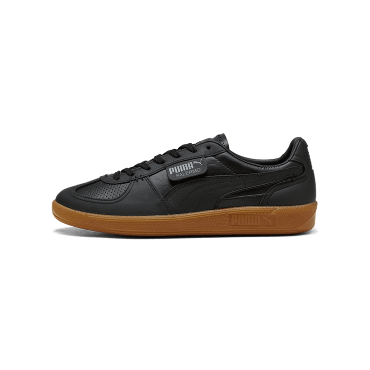 PUMA Palermo S And P Sneakers in Black/Gum Angle 1