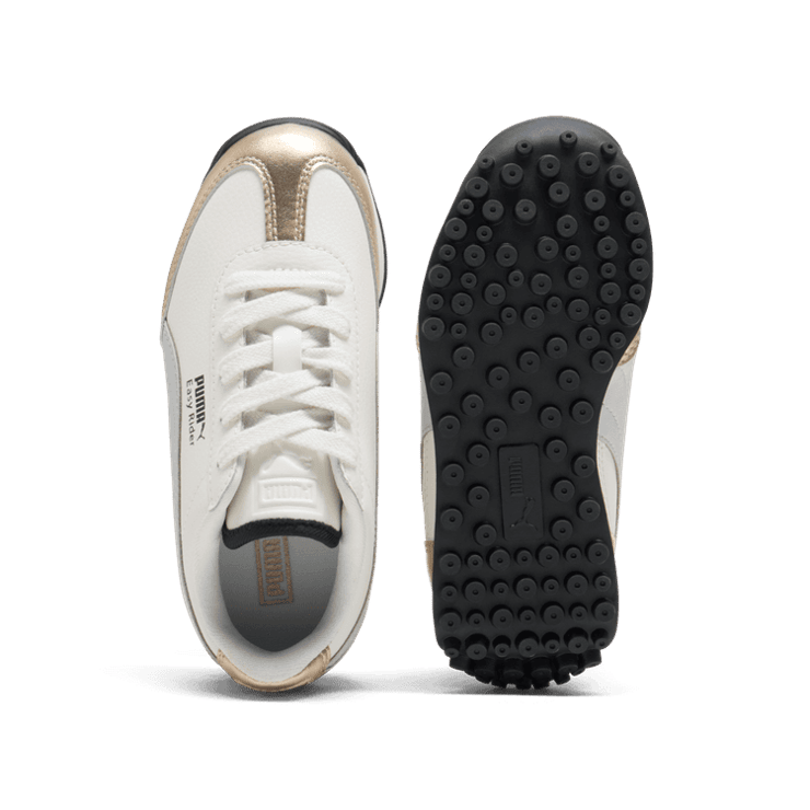 PUMA Easy Rider Mixed Metals in Warm White/Gold/Glacial Grey (PS) Angle 0
