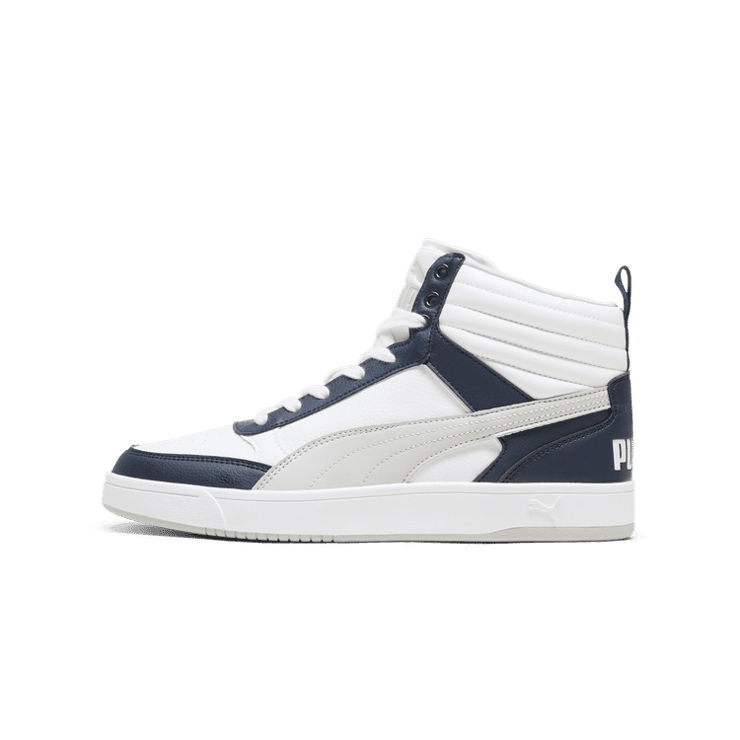 PUMA Dribble Mid Sneakers in Dark Blue Angle 1