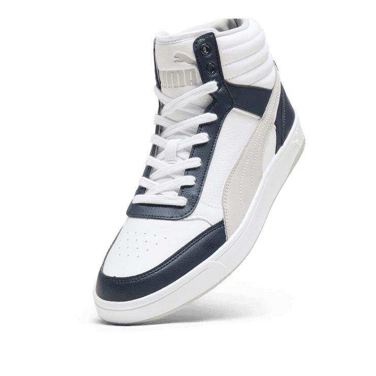 PUMA Dribble Mid Sneakers in Dark Blue Angle 2