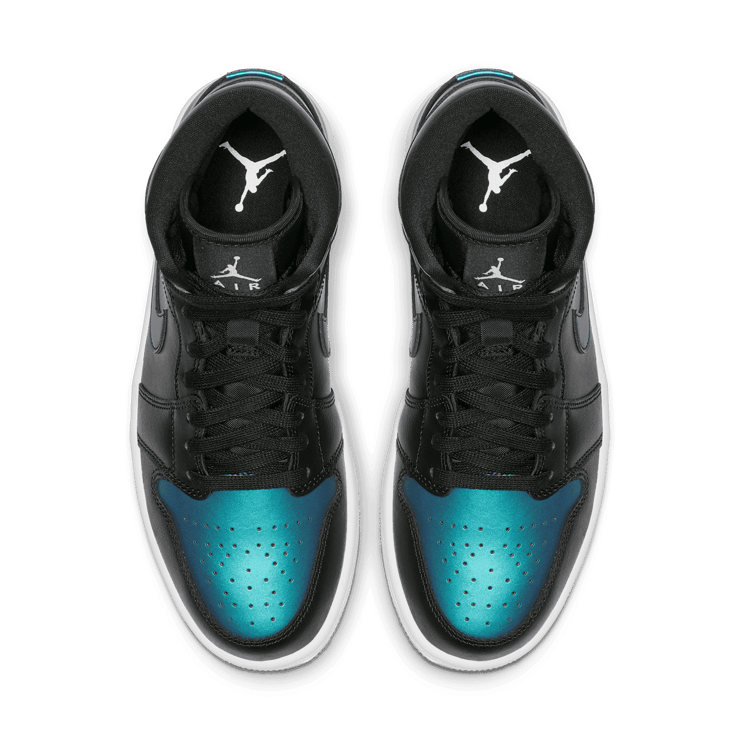 Jordan 1 Mid Iridescent Black (W) Angle 1