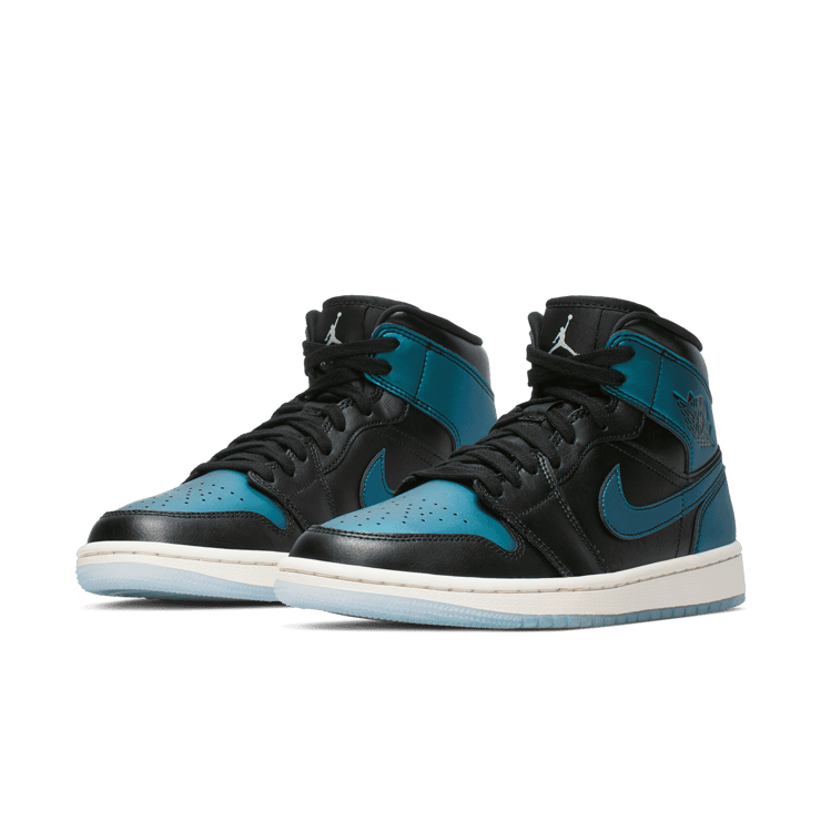 Jordan 1 Mid Iridescent Black (W) Angle 2