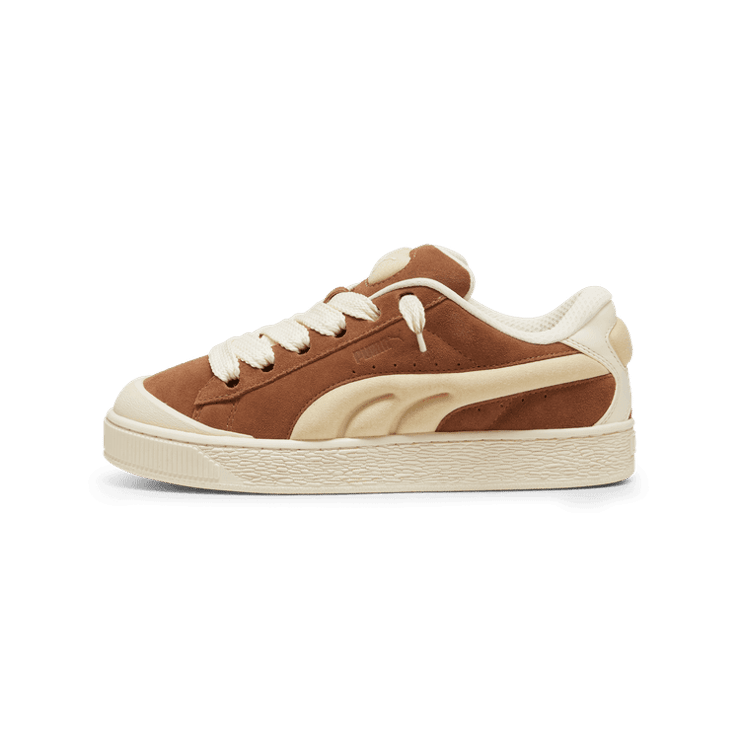 PUMA Suede XL Crush Preserves in Brown Mushroom/Chamomile/Sugared Almond Angle 1