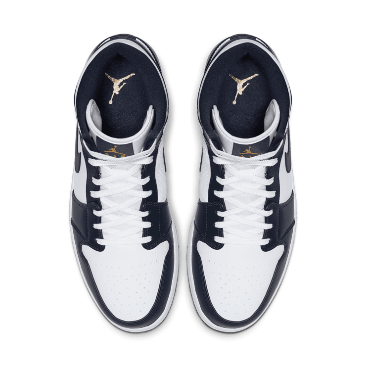 Footwear Air Jordan Mid Metallic Gold Obsidian Jordan Mid White
