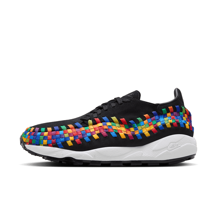 Nike Air Footscape Woven Black Rainbow Angle 0