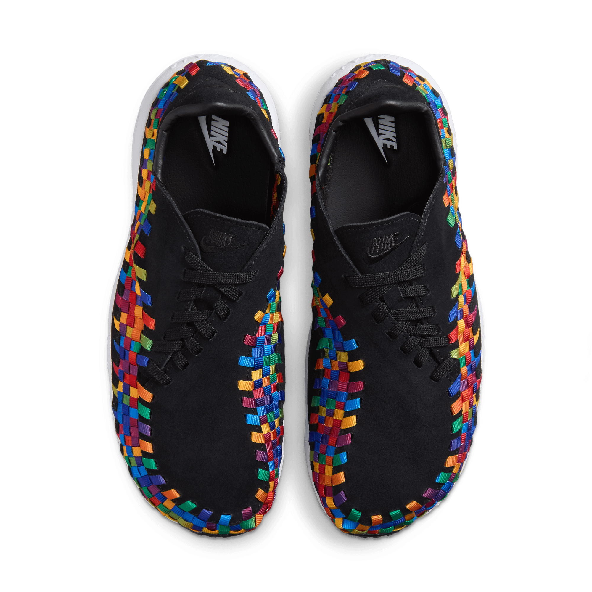 nike footscape black rainbow