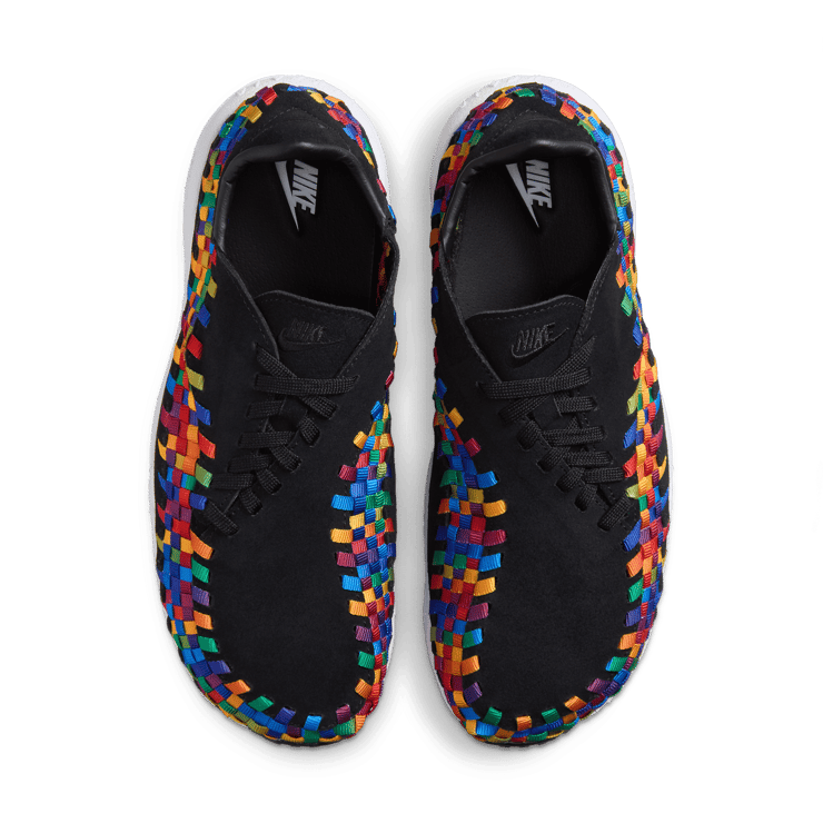 Nike Air Footscape Woven Black Rainbow Angle 2