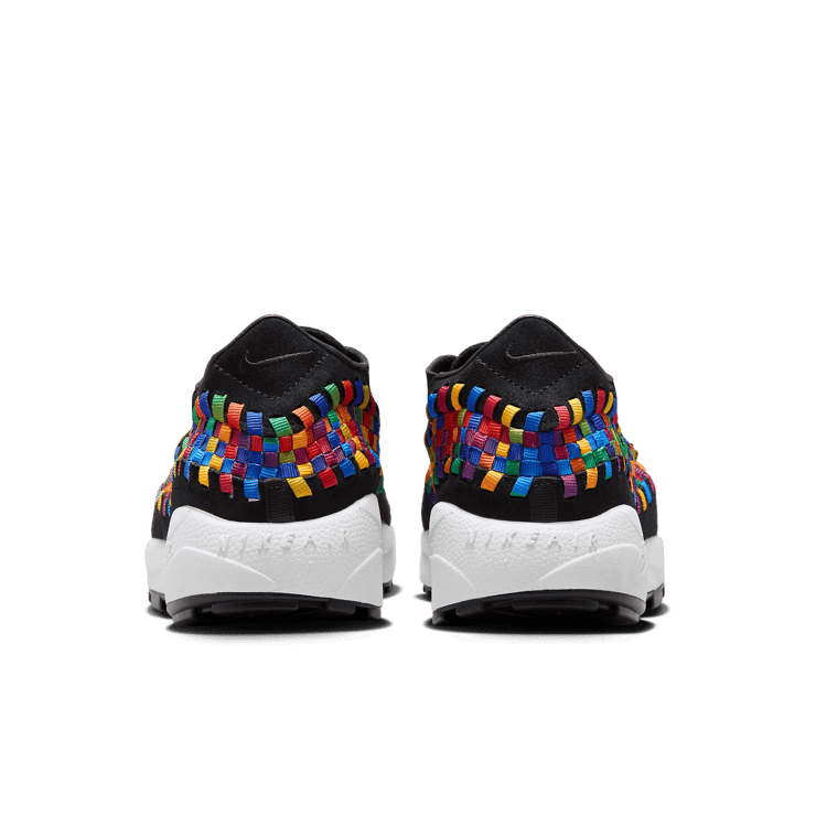 Nike Air Footscape Woven Black Rainbow Angle 4