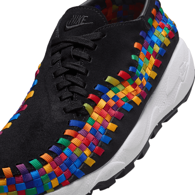 Nike Air Footscape Woven Black Rainbow Angle 5