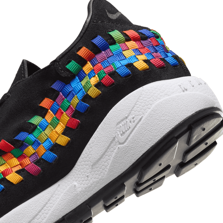 Nike Air Footscape Woven Black Rainbow Angle 6